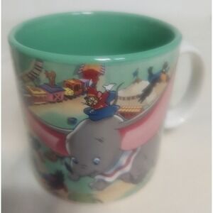 Disney Dumbo Mug‎ Circus Train Timothy Mouse Coffee Cup Tea Green